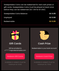 Megabonanza Redemption Window